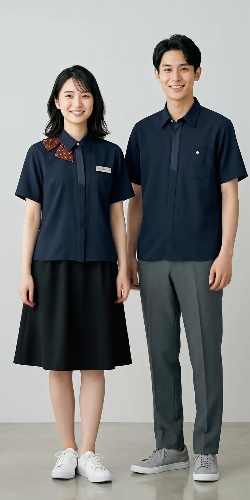 SS820L ネイビー 男性モデル着用