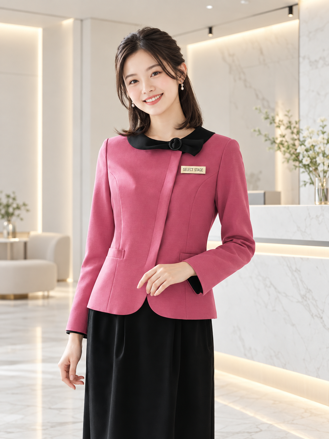 WN130J 華やぎジャケット 桜 着用イメージ